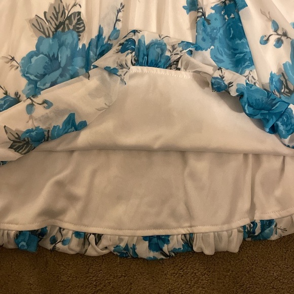 SPEECHLESS JUNIOR’S FLORAL BUBBLE HEM DRESS‎ SIZE M - Picture 6 of 15